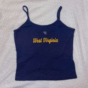 Y2K West Virginia Navy Tank Top